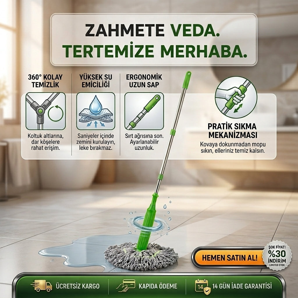MOPNOVA kendinden sıkmalı mop
